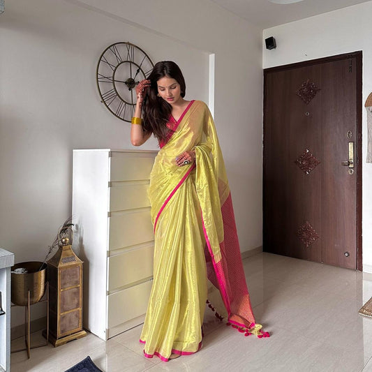 Tissue silk saree